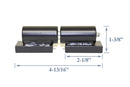 GatorPro® 5" Round Barrel Hinge – Heavy Duty Weld-On for Metal Gates & Doors – Black Finish