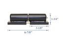 GatorPro® 7" Round Barrel Hinge – Heavy Duty Weld-On for Metal Gates & Doors – 900 lb Capacity, Grease Zerk, Black Finish