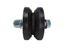 Pro Gate Supply 3" V-Groove Cast Iron Gate Wheel with Sealed Bearings (Single Unit)