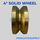 4" V Groove Solid Wheel