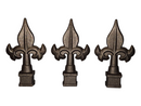 Cast Iron Ornamental Finial Spear Fleur - 5/8" and 3/4"