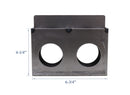 1-1/2" Double Hole Lockbox Weldable