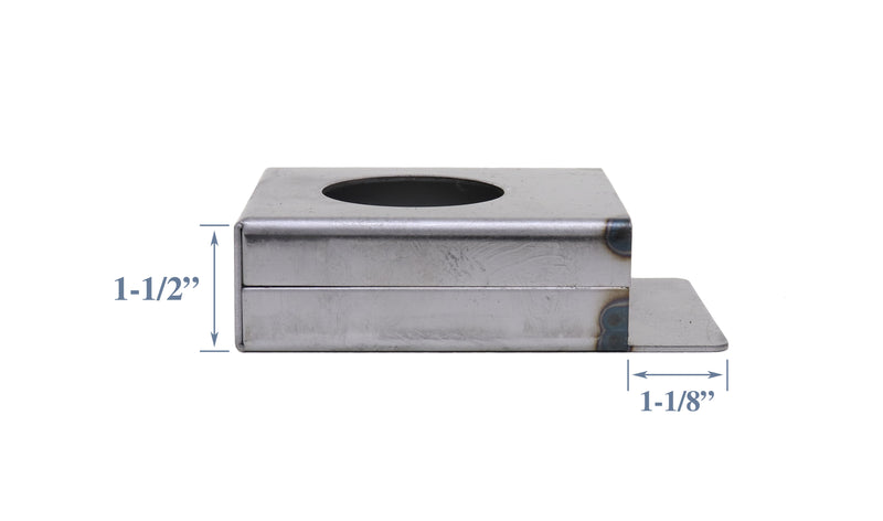 1-1/2" Single Hole Lockbox Weldable