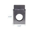 1-1/4" Single Hole Lockbox Weldable