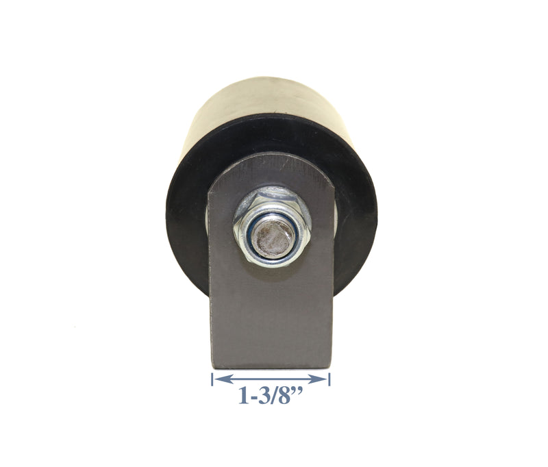 3" Bolted Slide Gate Top Guide Rubber Roller Pair