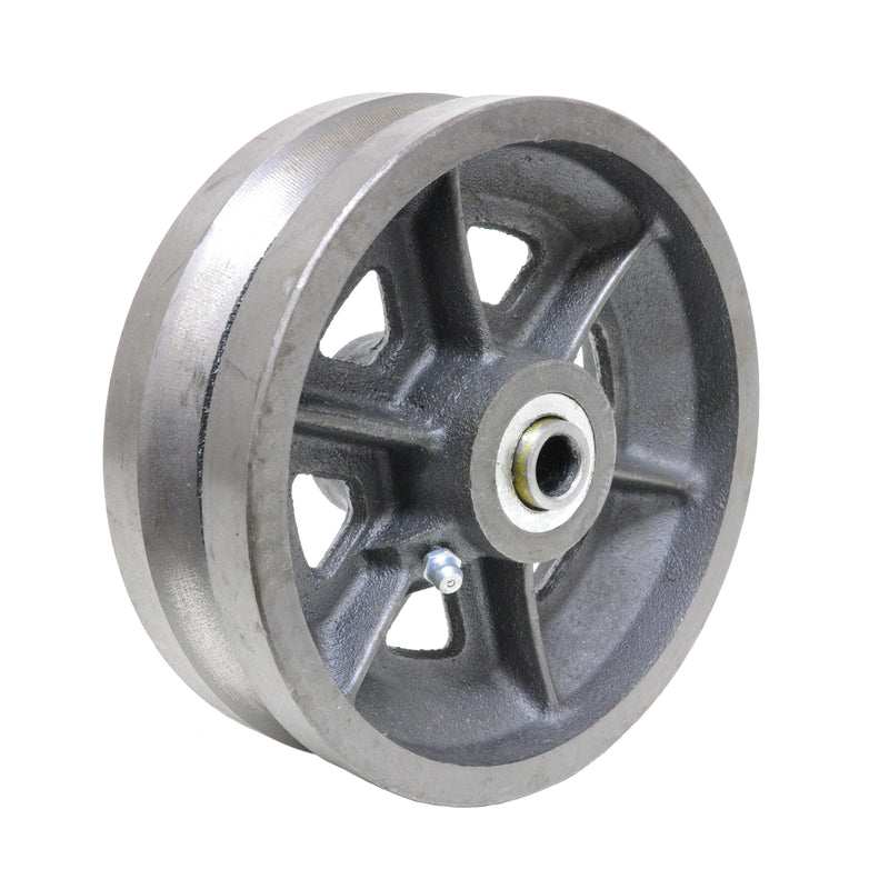 6" V Groove Cast Iron Wheel