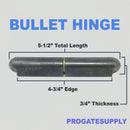 GatorPro® 5" Lift Off Bullet Hinge Tear Drop