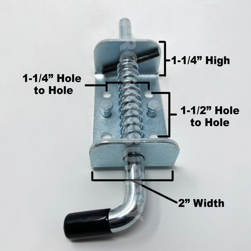 7" Sliding Spring Latch for Gates, Fences, Trailers and more