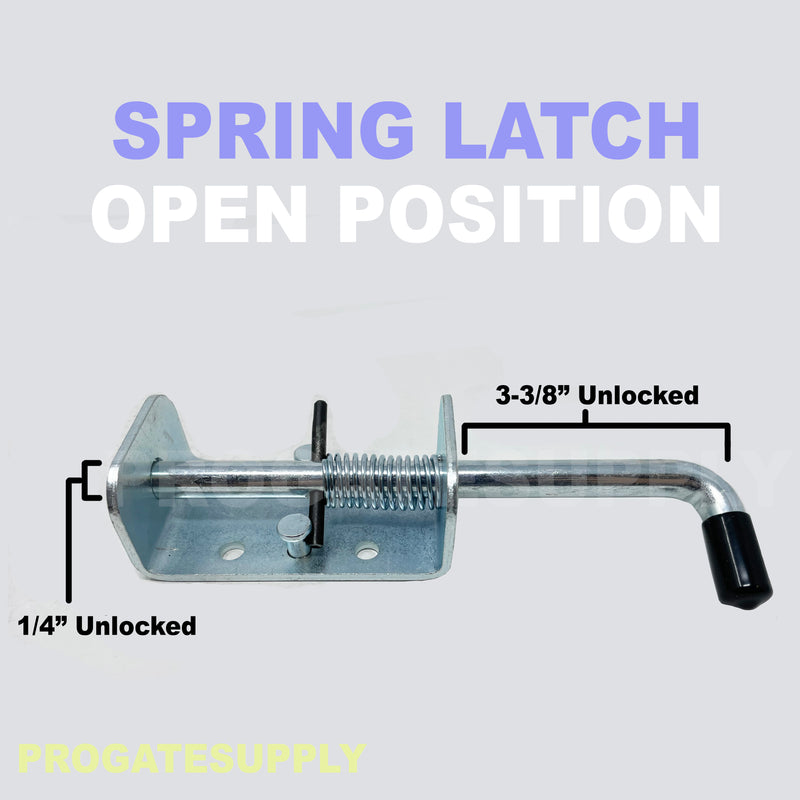 7" Sliding Spring Latch for Gates, Fences, Trailers and more