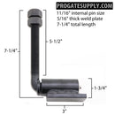 3/4" J-Bolt Barrel Hinge Pair